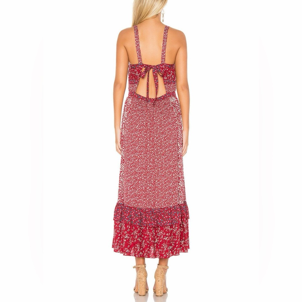 Free People Yesica Floral Maxi Prairie Dress Size 6 - Picture 3 of 9